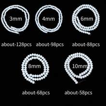 1pc White Ceramic Faceted Abacus Crystal Flat Bead, Fashionable Versatile All-Match Handmade DIY Beading Supplies, Suitable For Making Bracelets, Necklaces, Jewelry, Funky Jewelry, Phone Straps, Keychains, Wholesale Beads