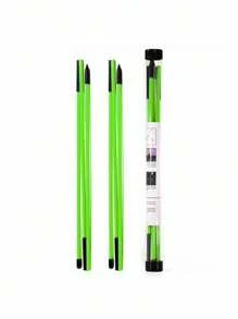 2pcs Golf Folding Alignment Sticks, Golf Direction Rods, Swing Practice Aids - Golf Ball Marker Alignment Sticks, Correction Rods, Multifunctional Training Kit
