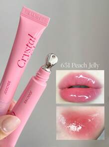 JOOCYEE CRYSTAL GLOSS 唇彩，保湿，易涂抹，适合初学者 - 651 PEACH JELLY - 查看 1