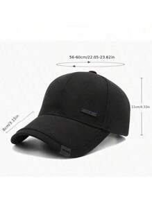 Black Style Baseball Cap Unisex Black Red Cotton Snapback Cap Hats