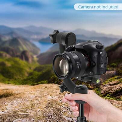360° Panoramic Gimbal Tripod Head, Panoramic Boom Cradle Head, Panoramic Gimbal Tripod Head, 1/4''  Thread Connection - Suitable For Miniature Cameras, Telephoto Cameras, DSLR Cameras, Monitors, Fill-In Lights, Flashes, And Microphones.