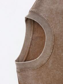 Rapper DeBi TiRAR MaS FOTOS DTMF Graphic, BadBunny Here For The Benito Bowl T-Shirt, BadBunny Fans Need This T-Shirt For 2026 Benito Bowl,Retro Washed T-Shirt Double Sided Printed (230 Pure Cotton T-Shirt), Fashionable Daily Casual Sportswear, Mens Clothes,Essential Shirt For Fans,Y2k Clothes,Streetwear - Cà phê nâu - Xem 5