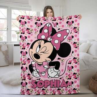 Personalized  Mouse Blanket Mouse Fleece BlanketMickey  Mouse Magic Kingdom Birthday Gifts Blanket OGYC15