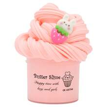 70ML 可爱 DIY 香味黄油史莱姆套装，超有弹性不粘史莱姆泥，适合儿童，生日礼物，圣诞派对礼物，适合男孩女孩，趣味感官玩具 - 彩色 - 查看 5