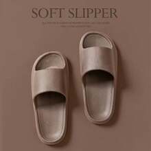 Zapatillas de Verano Ligeras de EVA para Mujeres, Sandalias de Interior, Zapatos Cómodos para Baño y Ducha para el Hogar y Parejas, Ropa Casual - Marrón - Ver 8