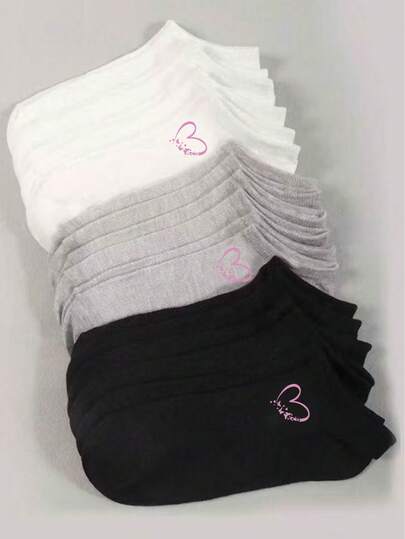 100/80/50/30/20/10/8/4 Pairs Moisture-Wicking, Antibacterial, Breathable Casual Knit Invisible Socks, Unisex, Solid Color, Suitable For Yoga/Sports