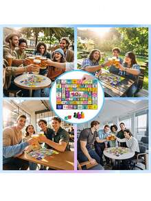 Drinking Board Games For Adults, Rubber Mat (Easy To Store) Drinking Board Game, Funny Party Interactive Drinking Games For Game Night, Birthday, Family Play Or Any Occasion, Age 21+, 2-8 Players - Multicolor - View 3