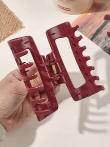 1 Kẹp tóc hình móng vuốt bằng cao su mềm màu đỏ lớn, Kẹp tóc chống va chạm đa năng, Phụ kiện tóc bền và thanh lịch dành cho nữ Phụ kiện tóc Kẹp tóc thời trang Kẹp tóc nữ Kẹp tóc thông thường Phụ kiện mùa thu Kẹp tóc thời trang mùa thu Mùa đông cho trang phục đi nghỉ dành cho phụ nữ - Silicone đỏ - Xem 6