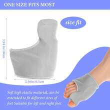 1 Pair Toe Separator With Gel Pads, Non-Slip Toe Protector, Unisex Day & Night Foot Support, Comfortable Toe Spacer Socks, Suitable For Autumn/Winter Insulation,Galentines,Puppy,Carnival,Party Decorations