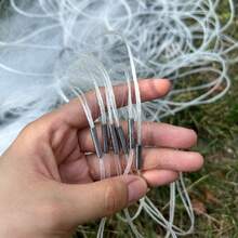 Three-Layer White Fishing Net, Sticky Net 33m Long And 1.2m High, Inner Net 1.18in/1.77in/2.36in, Durable And Strong For Catching Crucian Carp, Suitable For All Kinds Of Fish