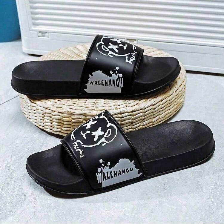 Nuevas chanclas negras de verano para hombre ligeras y cómodas para exteriores, sandalias de playa informales y de moda - Negro - Añade 5