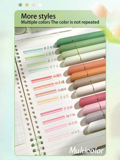 Colin Fruit Color Mist Soft-Tip Highlighter Set, Large-Capacity High-Value Lipstick-Style Highlighter, Students Use Marking Points, Soft-Tip Highlighter, Large-Capacity Marker Pen, Focus Marker, DIY Painting, Marker.