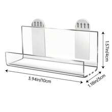 Giá treo đĩa than bằng acrylic, kệ trưng bày đĩa trong suốt, giá đỡ đĩa kiểu treo tường, có thể treo trên tường để trưng bày bìa album, CD, sách, tranh ảnh, và cũng có thể dùng làm khung ảnh. - trong suốt - Xem 4