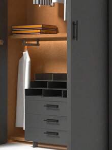 4个不锈钢自粘式橱柜把手，无需钻孔，抽屉拉手，推拉式门把手，易于安装和拆卸，适用于卧室橱柜、衣柜、浴室、门锁、门把手、厨房、浴室 - 彩色 - 查看 5