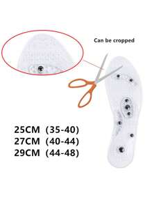 1 对穴位磁力按摩硅胶鞋垫 - 足部疲劳缓解按摩垫，男女通用尺码 35-48、学校、返校、旅行、旅行必需品、家居必需品、水疗、按摩工具、按摩、按摩器、水疗 - 彩色 - 查看 6