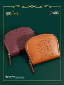 Harry Potter 霍格沃茨学院拉链钱包 - 格兰芬多、拉文克劳、斯莱特林、赫奇帕奇图案，小巧零钱包，女士钱包，迷你钱包，卡包，零钱包，秋季必备 - 彩色 - 查看 7