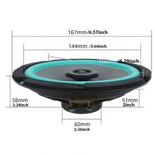 2pcs 4/5/6.5Inch Car Speakers HiFi Coaxial Car Subwoofer Universal Automotive Audio Music Full Range Frequency Car Stereo Speake - 2 - 查看 2
