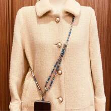 3件套手机挂绳，复古金线可调节吊带，斜挎包带配件 - 彩色 - 查看 5