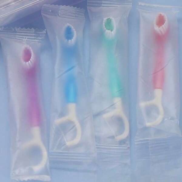 Popping Bead Toothbrush Disposable Mini Fresh Breath Portable Multi-Functional Independent Packaging Household Adult Toothbrush Bag Packaging