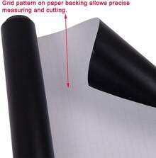 LZLRUN - Rollo de Vinilo Autoadhesivo de Color Negro Mate, para Uso automotriz, Cuchillo de 30,5 x 152,4 cm + Herramienta de Mano - 30cm x 150cm - 0,6 cm x 900 cm - Ver 2