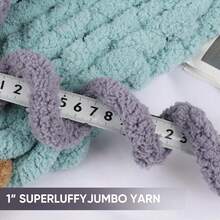250g Super Chunky Chenille Yarn - Soft & Thick Polyester Fiber For DIY Handmade Knitting, Plush Texture Craft Yarn Suitable For Blankets, Pillows, Pet Beds, Scarves, Hats - Multi-Color Options Knitting Supplies, Knitting Yarn, Cozy Home Textiles, Textured Craft Materials, Fluffy Chenille Yarn - Multicolor - View 3