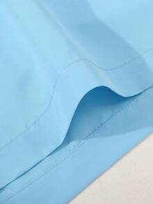 Men's Swim Trunks Solid Color Fashion Casual Quick Dry Swim Shorts With Pockets & Mesh Lining Beach Shorts For Beach Summer Holiday Swimming Surfing - Màu xanh nhạt - Xem 6