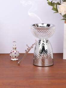 1 Pc/1 Set Simple And Elegant Transparent Glass Incense Burner/Incense Burner Stand, It Can Be Used As An Aromatherapy Diffuser, Aromatherapy Burner Is Used To Create An Elegant Atmosphere, It Can Also Be Used For Tea Room Decoration Can Be Used As An Ornament, It Is Suitable For Home Decoration, House Decoration