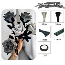 Grey Chenille Stems, 200/400pcs Grey Pipe Cleaners For Crafts, 4 Colors, Grey Pipe Cleaners Craft Set, Solid Color Chenille Stems, Pipe Cleaners Craft Supplies, Pipe Cleaners Chenille Stems For Craft, Fuzzy Sticks Pipe Cleaner Brush For DIY Art Creative Craft Decorations - Grey - View 17