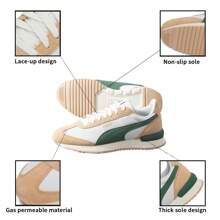 Puma R78 Nylon Retro Casual Shoes, Contrast Color Upper, Side Logo, I-Type Toe, Unisex Outdoor Sports Shoes, 399250-08