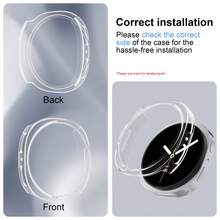 1pc New Hollow PC Hard Watch Case, Compatible With Samsung Galaxy Watch 8 40mm/44mm/8 Classic 46mm For Men & Women, Matte Protective Cover, Hollow Sweat-Proof, Smart Watch Accessory - Clear - View 5