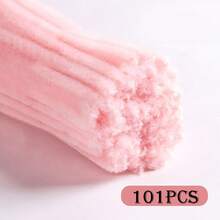 100/200pcs Golden Yellow Orange Pipe Cleaner + 1pc Step-By-Step Video, Golden Orange Pipe Cleaner For Craft Foldable Chenille Rod Pipe Cleaner, Orange Chenille Stems, Valentine's Day, Ramadan Christmas Craft Pipe Cleaner For DIY Craft And Cleaning, Chenille Stems, Home Handmade Decorations, Flexible And Durable DIY Art And Creative Handicraft Project Decoration, Can Be Used As Graduation - Multicolor - View 7