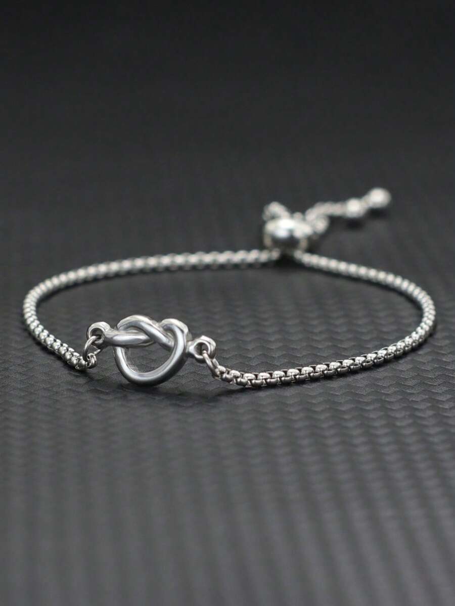 diffone Minimalist Cute Heart Chain Bracelet Stainless Steel Adjustable Bracelet For Men Adjustable Jewelry - Love Bracelet - View 1