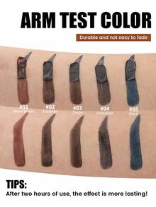 HANDAIYAN Peel-Off Eyebrow Gel, Long-Lasting Color, Waterproof, Natural Makeup Effect, Easy To Apply, Shapes Eyebrows. Suitable For Autumn, Winter, Back To School, Halloween, Christmas, Daily Campus Makeup, Vacation Travel, And Portable Carry. Face Makeup Cosmetics For Women, Suitable For Winter/Spring. Ideal For Y2K Fancy Fashion, Suitable As Birthday/Valentine's Day/Mother's Day Gift, Essential For Carnival Parties. Best Color Choices. - 彩色 - 查看 5