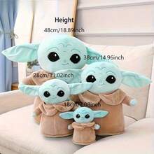 StarWars 1pc Small Interactive Game Figurine Dolls, Plush Doll, Polyester Stuffed Cartoon Toy, Collectible Figurine, Ideal For Halloween & Birthday Gift - Multicolor - View 12