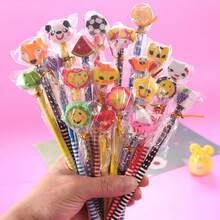 Sanrio 10/20/40/80 Cartoon HB Pencils With Eraser Head Cover, Suitable For Cute Children And Elementary School Students, Children's Study Supplies, Suitable For Holiday Christmas Exam Reward Gifts [Random Style] - Multicolor - View 3