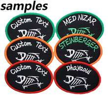 Tùy chỉnh Logo Câu Cá với Huy Hiệu Phong Cách Bóng Bầu Dục, Trang Trí Mũ, Có Thể May Hoặc Dán Móc Và Dán Mặt Sau - nhiều màu - Xem 3