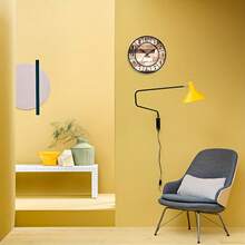 Vintage Wooden Wall Clock - 1 Large 10-Inch Wall Clock - Silent Japanese Quartz Movement - MDF Material, Battery Powered (AA Batteries Not Included), Reloj De Pared, Clock, Alarm Clock, Arbol De Navida, Art, Christmas Decrotions, Wall Deocr - 12英吋 - 查看 7