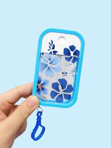 Spray Bottle, 1/2pcs Summer Moisturizing Water Cosmetic Bottle, Pink Flower Print, Ocean Turtle Print Pattern Perfume Spray Bottle, With Hook And Anti-Fall Silicone Protective Cover, Can Be Given To Family Or Friends For Birthday Gifts, Holiday Gifts, Suitable For Travel Portable 50ml