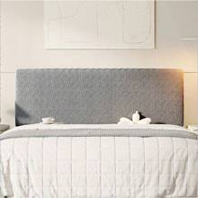 1 pieza, Protector de cabecera de cama de terciopelo jacquard, elástico y a prueba de polvo. La tela es elástica y adecuada para altura de cabeceras de 60-70 cm, suave y amigable con la piel, accesorio para dormitorio