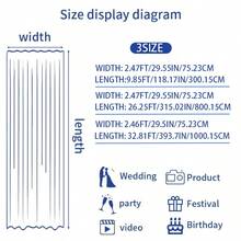 1pc 118.17in/315.02in/393.7in Elegant Light Purple Wedding Arch Curtain, Suitable For Ceremony & Reception Venue Decoration, Fit For Engagement, Valentine's Day, Reception, Party, Holidays, Birthday, Wedding Or Special Occasions, Suitable For Halloween And Christmas Events And Parties - Mauve Purple - View 3