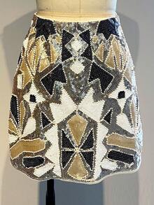 Sequin Skirt For Women Stretchy Bodycon Night Out Party Shine Sparkly Pencil Skirts - 金色 - 查看 3