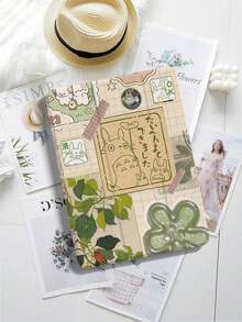 1 Pcs  Plants Stickers Pattern Trifold Stand Tablet Case With Pencil Holder Tablet Case, Anti-Fall IPad Stand, Foldable Non-Slip Adjustable Stand, Flexible Hybrid Protective Case, Suitable For IPad Air 4/5 (10.9-Inch), IPad 7/8/9 (10.2-Inch) 5/6/Air 1/2 (9.7-Inch), Air 3 (10.5-Inch), Pro (11-Inch) 10th Generation, 12.9-Inch, 13-Inch Tablet Case,  S6/A7/A8/A9/S7/S8/S9/S10/S9FE Tablet Case - Nhiều màu - Xem 1