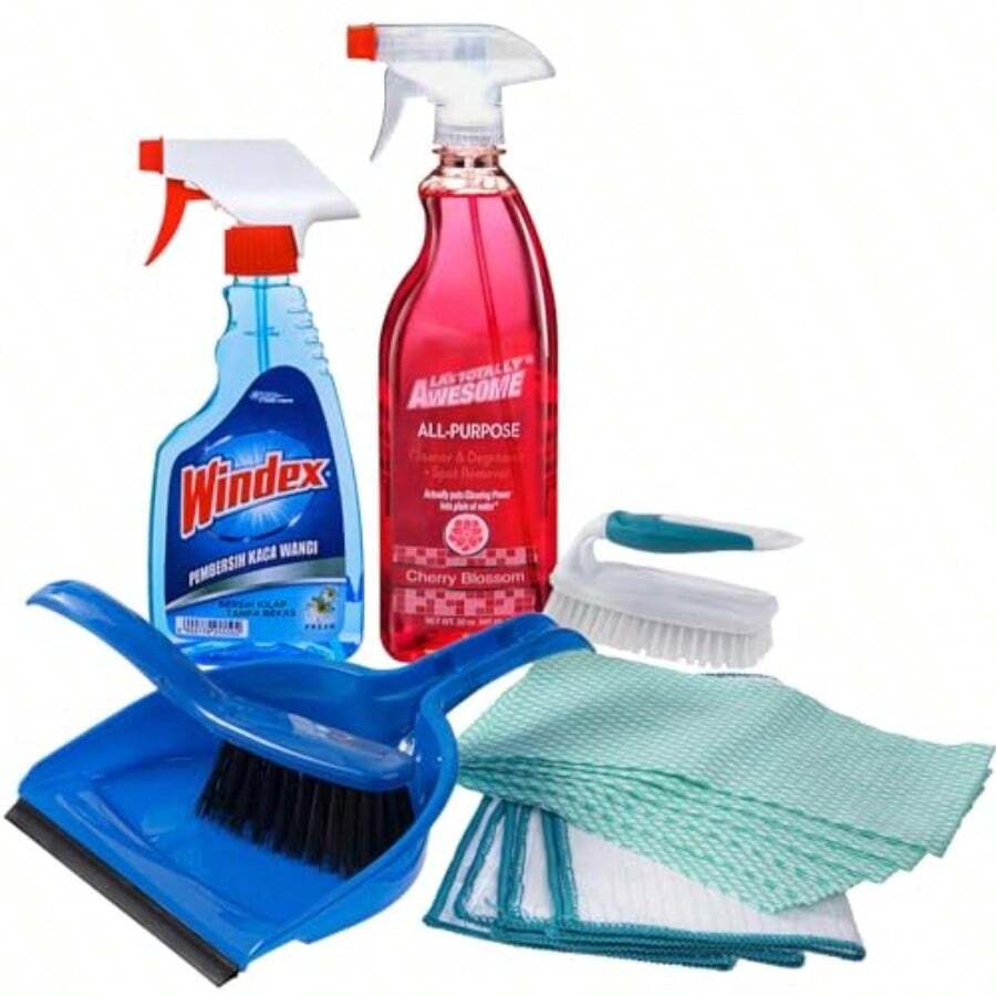Dorm Room Multipurpose Cleaning Kit Value Pack With AllPurpose Cleaner WINDEX® Glass Cleaner And More