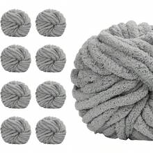 250g Super Chunky Chenille Yarn - Soft & Thick Polyester Fiber For DIY Handmade Knitting, Plush Texture Craft Yarn Suitable For Blankets, Pillows, Pet Beds, Scarves, Hats - Multi-Color Options Knitting Supplies, Knitting Yarn, Cozy Home Textiles, Textured Craft Materials, Fluffy Chenille Yarn - Multicolor - View 2