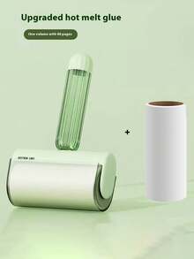 1 套可重复使用的除毛器，含替换纸，家居及宠物毛发清洁工具，滚筒刷适用于衣物、床上用品、沙发（高效去除毛发，滚筒可水洗） - 彩色 - 查看 14