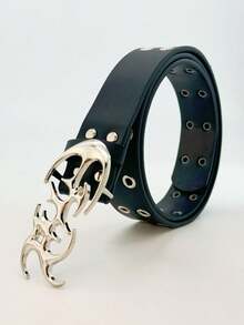 Unisex Punk Hollow Out Y2K Belt For Muscular And Female - Modern Eyelet - màu đen - Xem 4