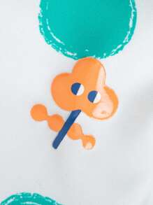 Balabala Young Girl Summer Cute Polka Dot Print Tankini Green Summer Beach - Green - View 8