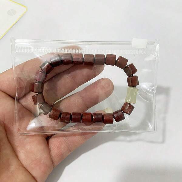 5 piezas Bolsas de almacenamiento de joyas, bolsas con cremallera transparentes, bolsas de almacenamiento reutilizables, tamaño razonable de 4.33*2.76 pulgadas adecuado para diversas joyas, anillos, aretes, collares, monedas, solución de almacenamiento ideal para el hogar, viajes, viajes de negocios