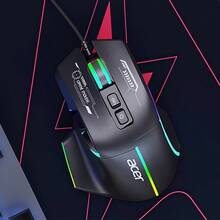 Acer OMW950 Gaming Macro Mouse Professional Optical Engine Non-Slip Rubber Side Skirts Ergonomic Design Durable Micro Switches 10,000 Clicks Plug And Play Black - Black - View 1