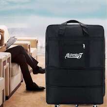 1PC Waterproof Large-Capacity Folding Air Check-In Bag Travel Bag Large-Capacity Luggage Bag Women's Storage Bag Outgoing Handbag With Wheels Universal Wheel Folding Expansion Luggage Bag Air Check-In Bag Overseas Study Moving Travel Bag